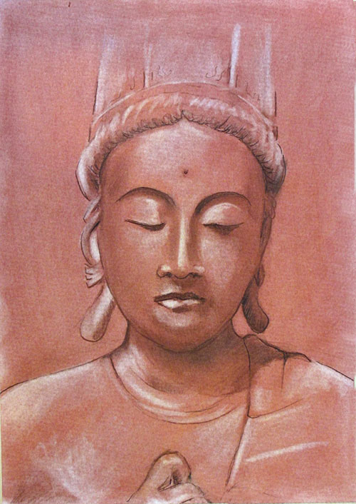 Boeddha door Toos van Dijk